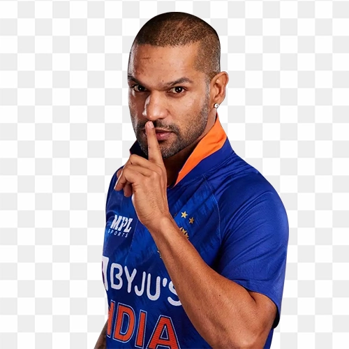 Shikhar dhawan indian cricket player transparent png